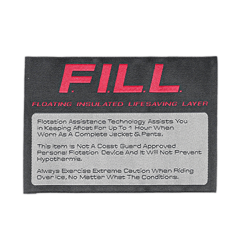 Flat woven label